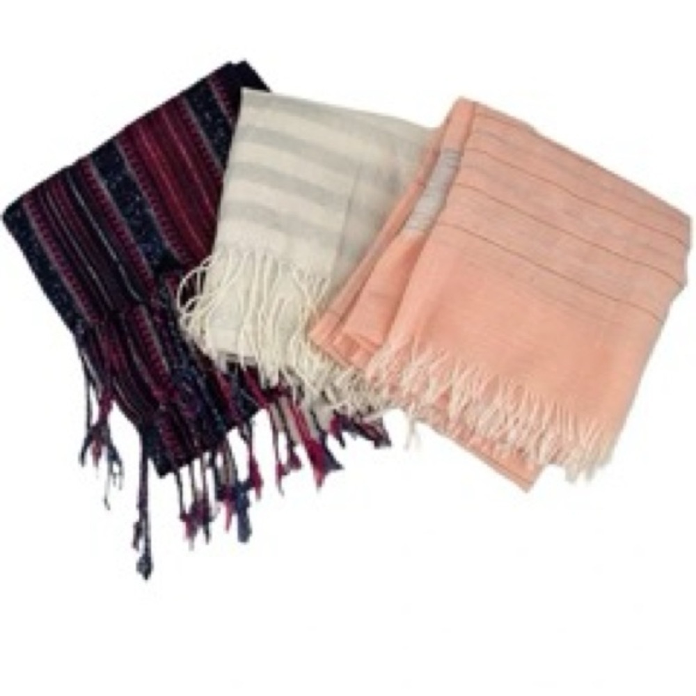 Bundle of 3 Scarves/Warps Multicoloured